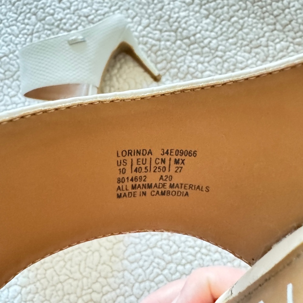 Calvin Klein White Open-Toe Heels - image 6